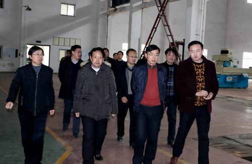 临湘市委书记黄俊钧一行到玩球（中国）立体停车设备考察调研 